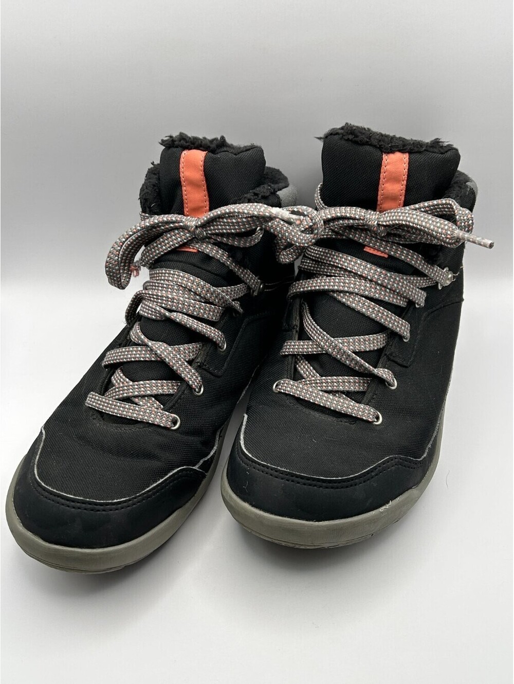 Quechua SH100 Warm Mid Womens Winter Hiking Boots US 6.5 Waterproof Black Padded